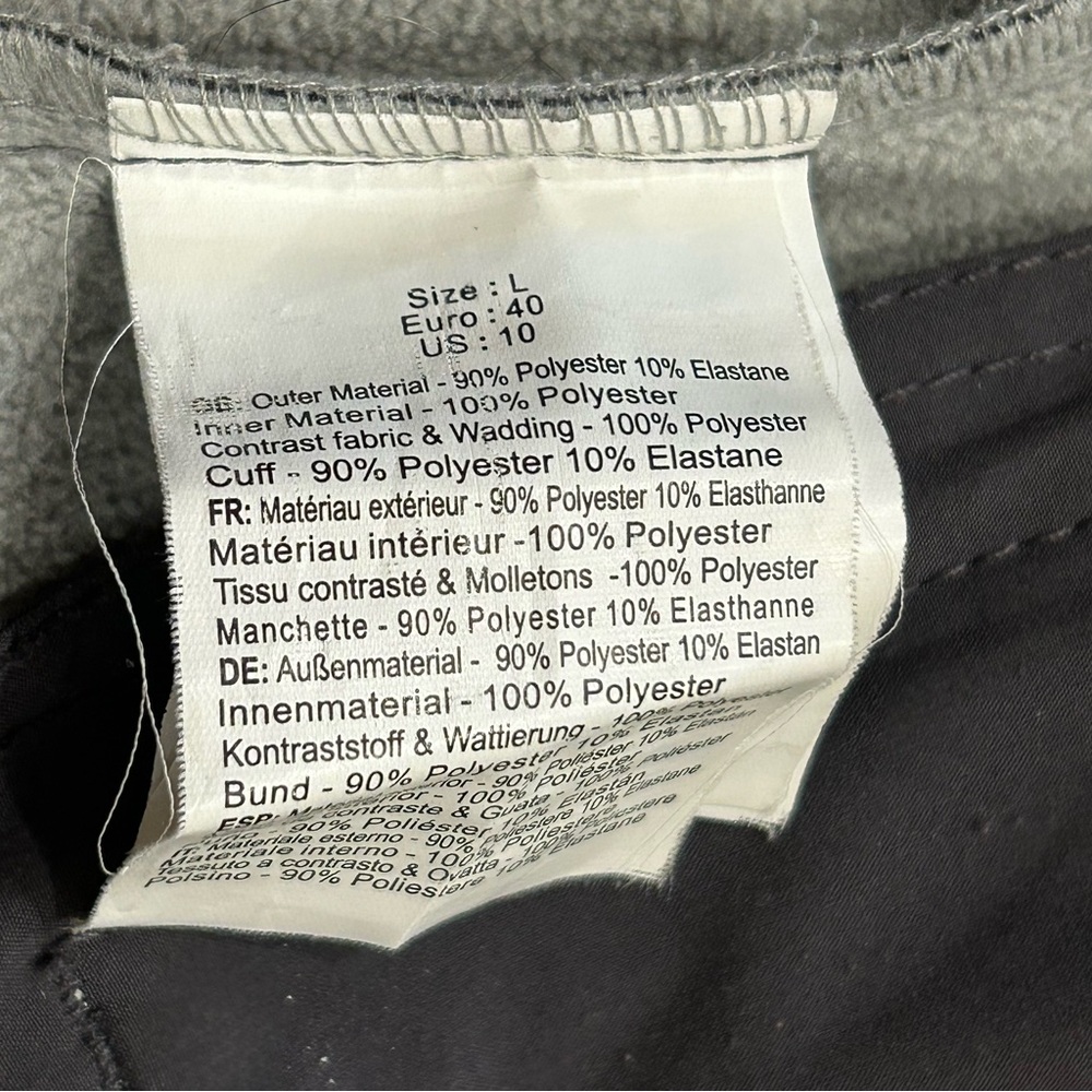 Bench Wisecrack Hybrid Dark Grey Moto Jacket - Women’s Size Large - Picture 4 of 8